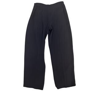 Eileen Fisher Petite system navy-black silk georgette crepe pants size S
